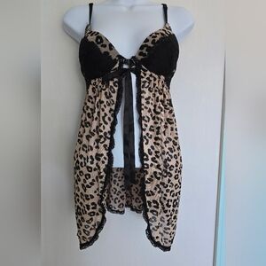 Elegance Babydoll animal print size M